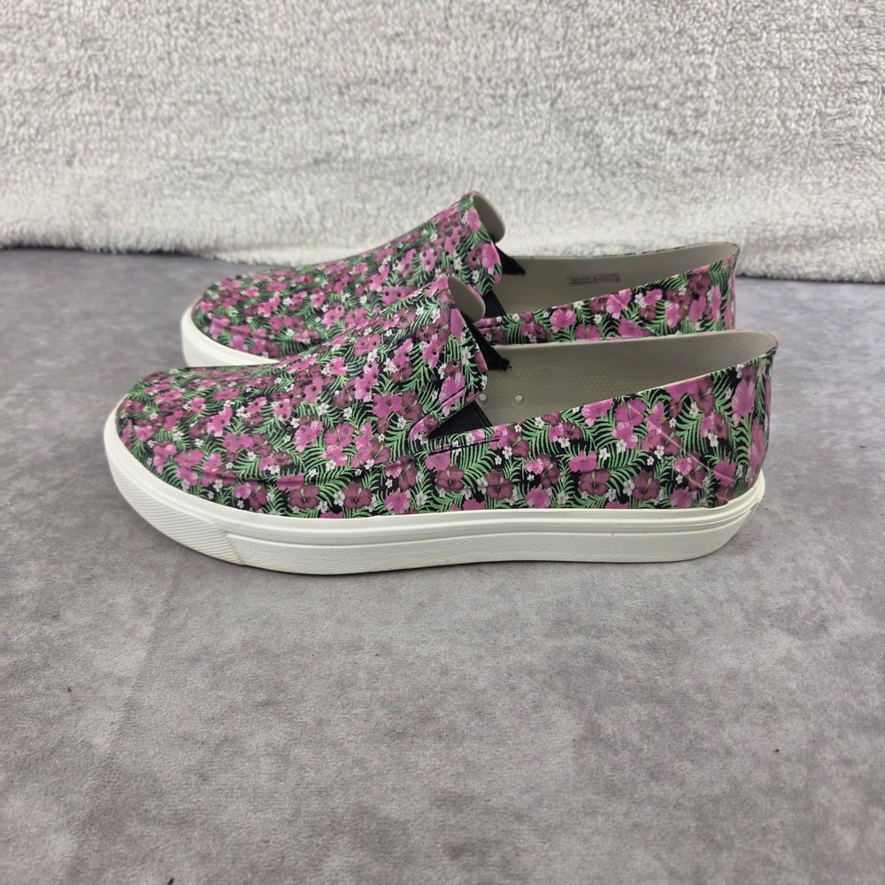 Crocs Citilane Roka Slip On Shoes Pink Tropical Floral Print Sneakers Womens 10
